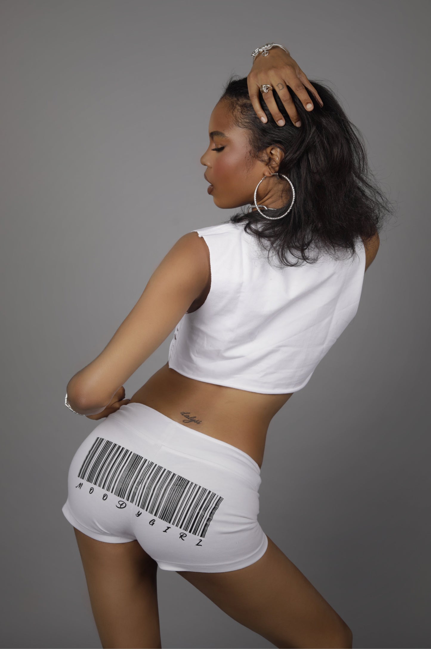 BARCODE BOOTY SHORTS